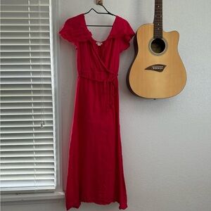 Billabong Hot pink maxi dress